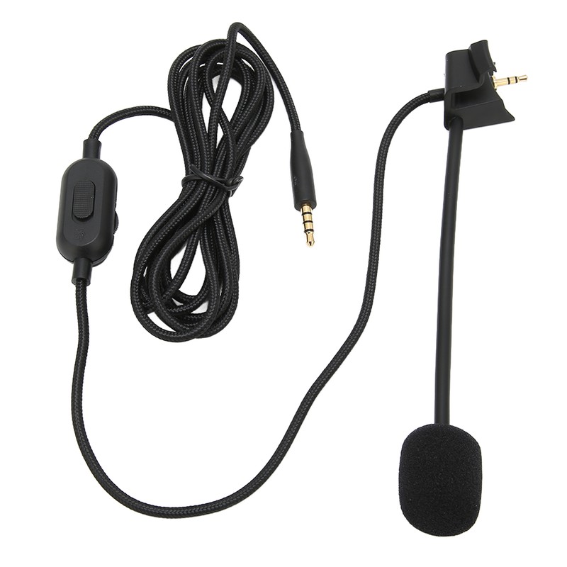 Cantilever Microphone Cable Earphone Audio Cable with Volume Control Mute