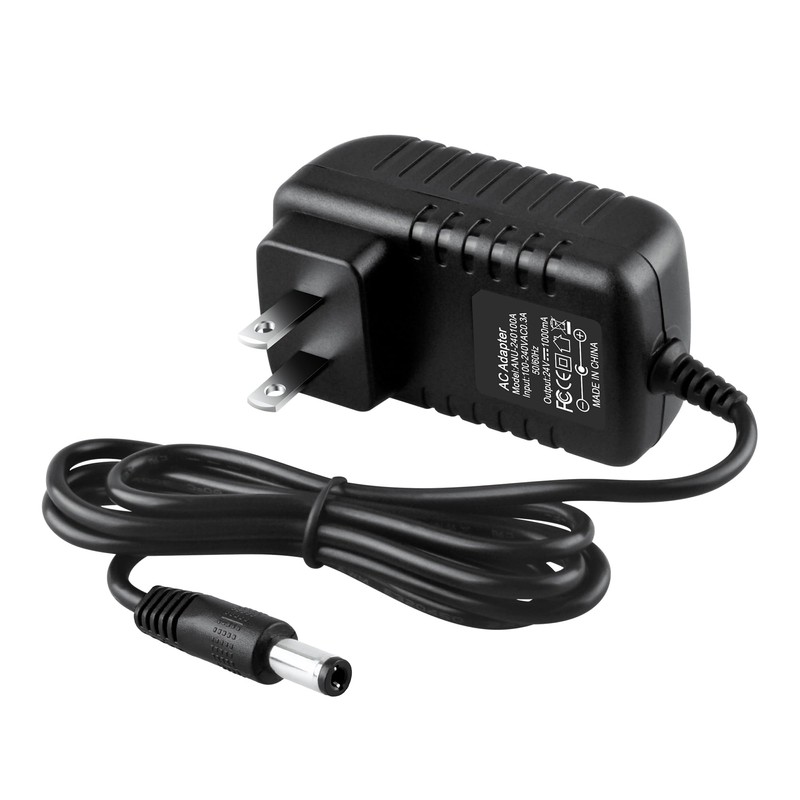 Acdctek 24V 1A DC Power Adapter 24W Supply 100V-240V AC