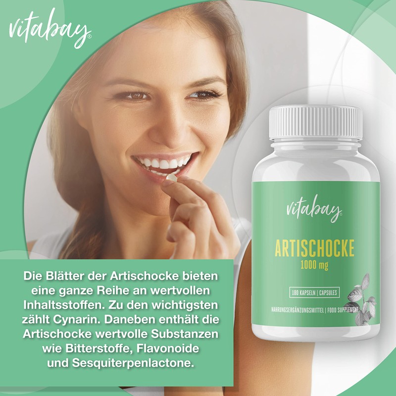Concentrate, 350 mg Hochdosiert 90 VeganCaps – Artichoke Extract with 2.5% Cynarin