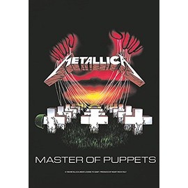 Heart Rock Original Metallica Master Of Puppets Flag, Fabric, Multicoloured, 110 x 75 x 0.1 cm