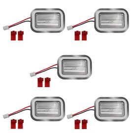 2025 Upgrade W11462342 Refrigerator LED Light Module*5 Replacement W10607479 W10908166 W10843339 PS16218086 AP6989197 4959065 Compatible with Whirlpool Kitchenaid Kenmore Refrigerator 2-Year Qa