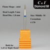 C & I Diamond Nail Drill Bit Flame Shape E-File