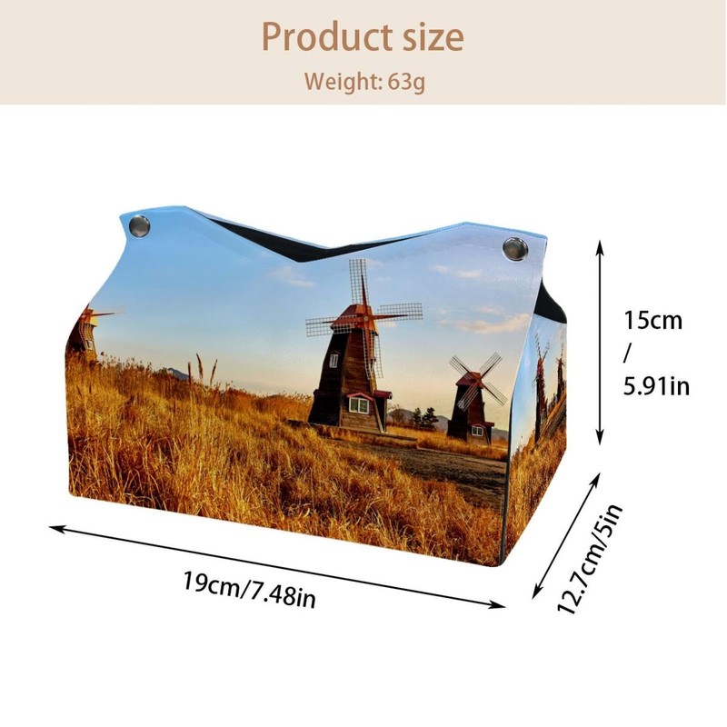 2 Pack Tissue Box Cover Holder, African Woman Silhouette Rectangle