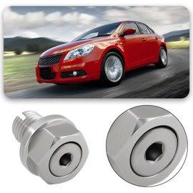 Briny River 1Pc Oil Drain Plug Stainless Steel Self Adhesive Oil Pan Thread Repair Kits Suitable for Most Motorcycles Cars Or Ship (M12.1-1.5mm)