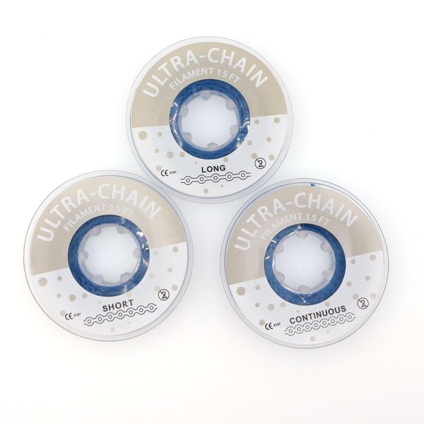 Fuioda FUIODA 1 Roll/15Ft Orthodontic Dental Elastic Power Chains Dental