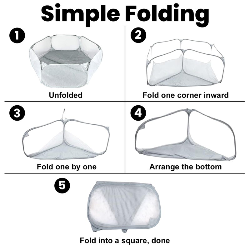 Hamster Playpen, Portable Pop Up Play Pen, Small Animal Pet