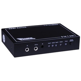 Vanco 280711 HDMI 3 x 1 Digital Selector Switch with IR Remote Control