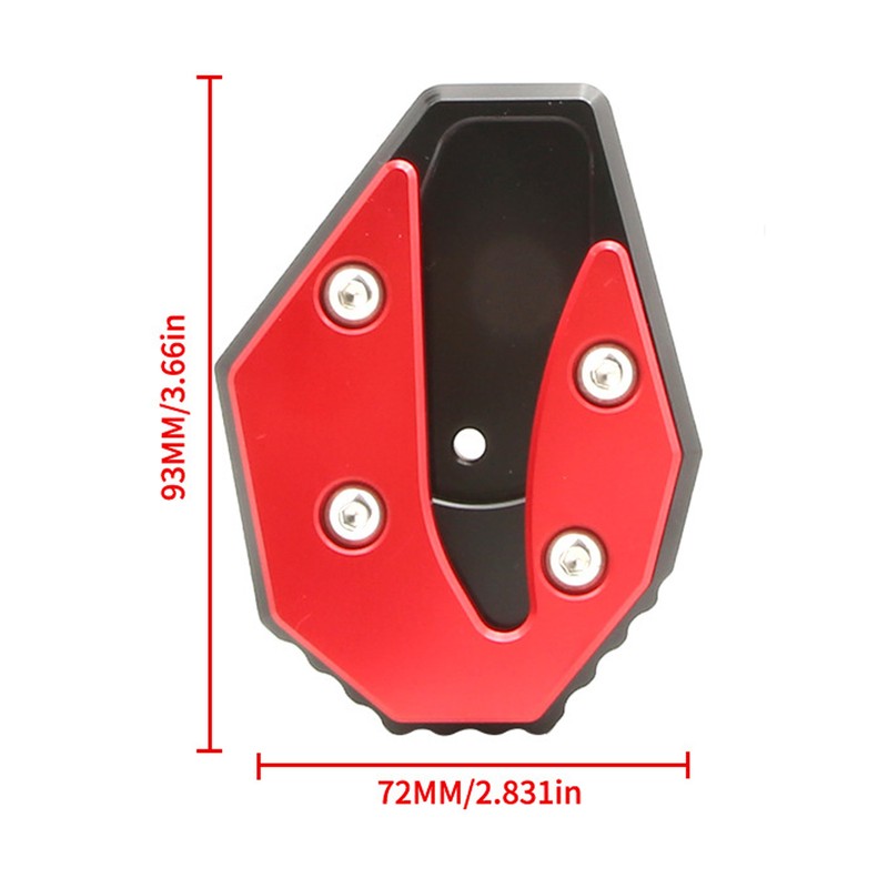 Motorcycle Kickstand Pad Enlarger Plate Anti Sinking Foot Widening Stand