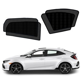 BWEN Magnetic Side Window Sun Shades Compatible with Honda Civic 2016-2021 Accessories, Shading for Privacy，Suitable for Camping, Sleeping and Travel
