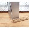 Town Square Miniatures Dollhouse Miniature Fridge 2 Door Refrigerator Silver