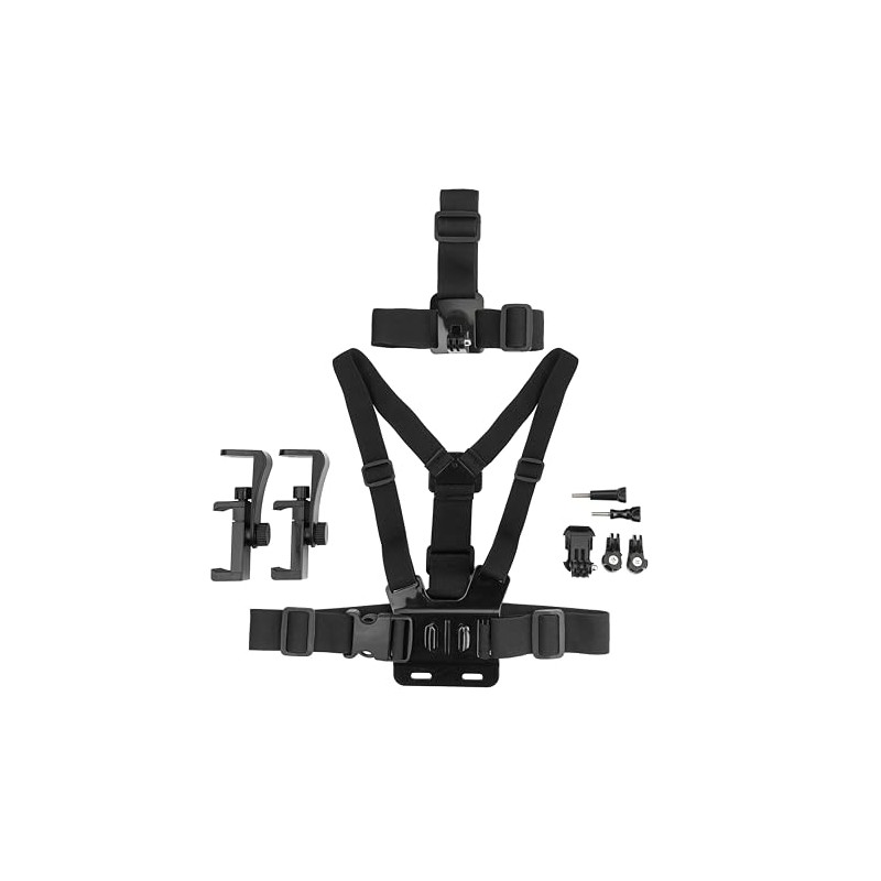 MOJOGEAR A02 Head and Chest Strap Set for Go Pro