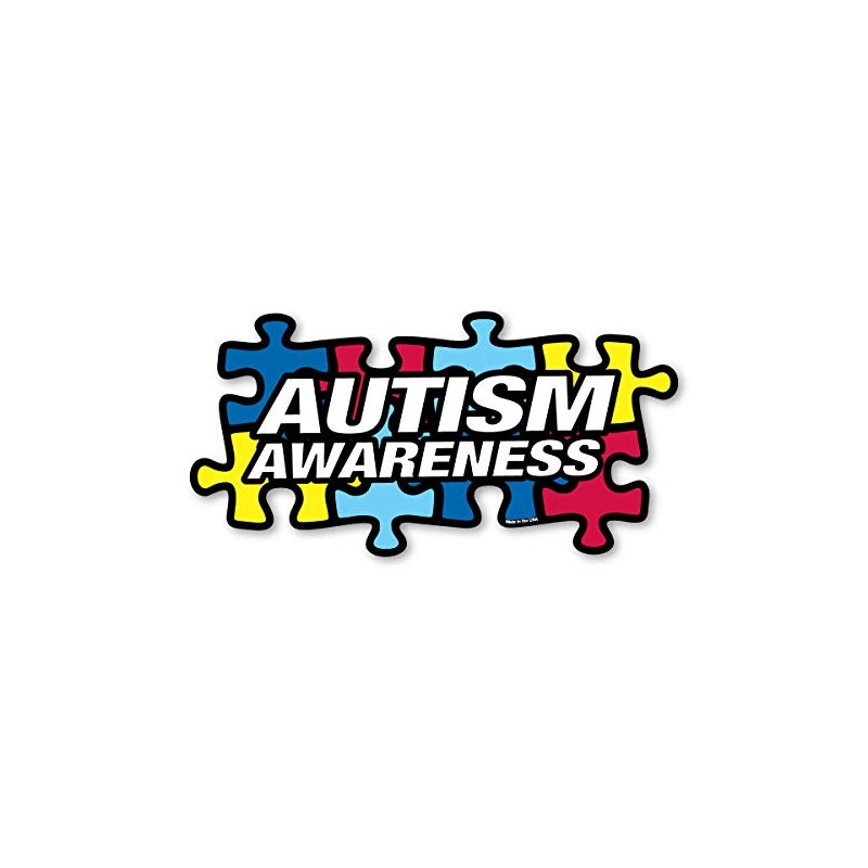 Autism Awareness Puzzle Piece Magnet by Magnet America Is 4"