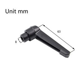 Anawakia Pack of 2 Adjustable Clamping Lever Handle Clamping Lever Thread Adjustable Handle Metal Machine Knobs Adjustable Attachment Handle (M8)