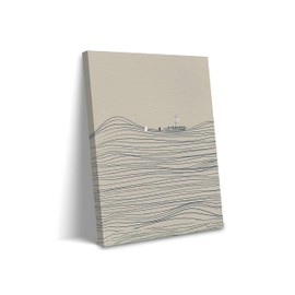 Dytila Minimalist Christian Wall Art – Jesus Walking on Water with Peter Canvas Art Wall Decor, Inspirational Scripture Paintings, Faith Based Gifts for Prayer Room, Office or Church 16x124 inch