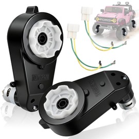 24V Powered Wheels Motor Upgrade RS555 High Speed 40000RPM Motor with Gearbox 2Pcs Replacement for Ride On Toys Compatible with 24 Volt Kids Electric Cars Powered Wheels Drive Engine