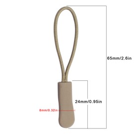20Pcs Replacement Zipper Pulls Zipper Pull Cord ExtenderZipper Tab Tags Cord Extension Fixer for Luggage Handbags, Backpacks, Jackets, Purse Man Women