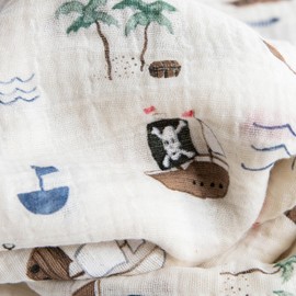 Little Unicorn Premium Muslin Swaddle Blanket 3 Pack | for swaddling, Play, Nursing & More | Giftable Set of 3 (Vintage Floral)