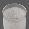 Anmire 2 Pack White Linen Frosted Glass Lamp Shade, Cylinder