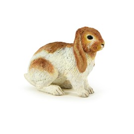 Papo - Realistic Lop Rabbit Figure - Ages 3+ - Farm Life Collection - Educational Play Domestic Animals - Gift Idea Toy for Girls and Boys