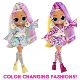 LOL Surprise OMG Sunshine Makeover Fashion Doll - SUNRISE - UV Colour Change in the Sun, Multiple Surprises, and Fabulous Accessories - Great Gift for Kids Ages 4+