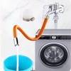 Faucet extension hose 50cm orange 50cm 5ea