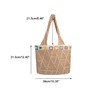 CHIC DIARY Knitted Bag Women's Boho Beach Bag Large Summer