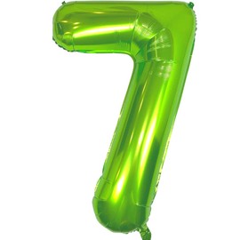 Diwuli Giant XXL Number Balloons, Green Foil Balloons with Large Number, Years, Birthday, Party Decoration, Gift