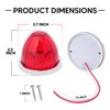 Ledvillage 2Pcs Red Watermelon LED Light with Stainless Steel Bracket,