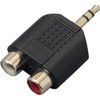 TRUE DYNA TRUE DYNA TDF310 RCA (F)X2/StMini(M) Converter Connector