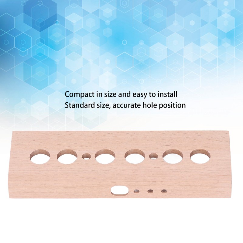 DIY Glow Tube Clock Kit 4 Lamps Beech Wood Enclosure