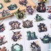 WANDIC 120 Pieces Gothic Style Stickers, 6 Styles Scrapbook Stickers