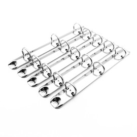Shuokecrafts 5Pcs A5 Half letter Junior Legal Size Ring Binder Mechanism,3 O rings,20mm Capacity,Loose Leaf Binding Spines Combs Replacement Kit for Organizers Planners