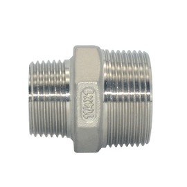 Megairon 1-1/4" x 1" Male Threaded Reducing Nipple Fitting/Adapter,Stainless Steel SS304 NPT Pipe Hex Reducer
