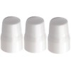 3 Pack Universal Radiator Valve Safety Cap, White Push Fit
