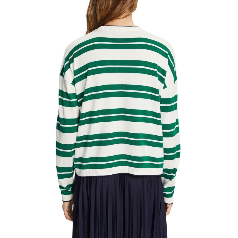 ESPRIT Women's 073ee1i301 Sweater, 302/Dark Green 3, L