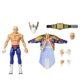 Mattel WWE Ultimate Edition - "The American Nightmare" Cody Rhodes SummerSlam, action figure da collezione con 30 punti d'articolazione, accessori come teste e mani intercambiabili inclusi, JKD33