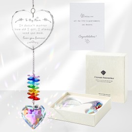 Gifts for Mom, Mom Birthday Gifts, Crystal Suncatcher Gifts for Mom from Daughter, Mom Gifts for Window Hangings Home Decoration, Gifts for Mom Birthday Mother’s Day Christmas
