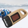 Hand Crank Solar Powered Flashlight Emergency Rechargeable LED Flashlight Self