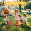 BOXOB 2pcs Inflatable Fake Campfire, Fake Fire Pit Decoration Artificial