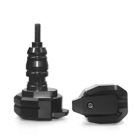 Motorcycle Frame Slider Protector, CNC Fall Protection Guard for Z650 2017-2020, Black (Z650 Logo)