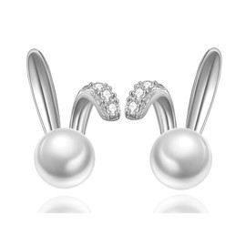 Cute Easter Bunny Earrings for Women Acrylic Easter Basket Eggs Bunny Rabbit Earrings Earrings Jewelry Gift (SS)