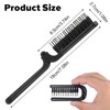 2 PCS Folding Boar Bristles Hair Brushes, Folding Boars Hairs