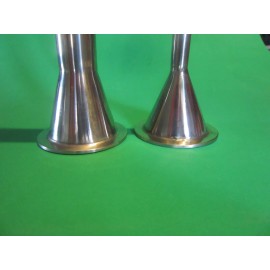 Smokehouse Chef 12" LONG  2-Pc Set  Sausage stuffing tubes horn 1 9/16" base 3/8" & 3/4" dia