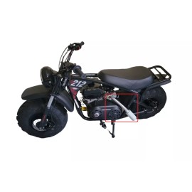 andrei-x Exhaust With Muffler for: Mega Moto 212cc, Monster Moto 212cc, RB200, RT200