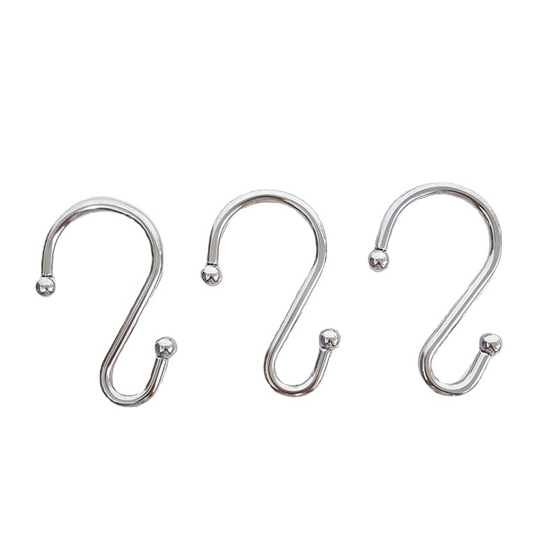 EleCharm Shower Curtain Hooks, Set of 12 Rust Proof S