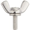 TRUSCO B35-0308 Stainless Steel Forged Butterfly Bolts, M3 x 8,