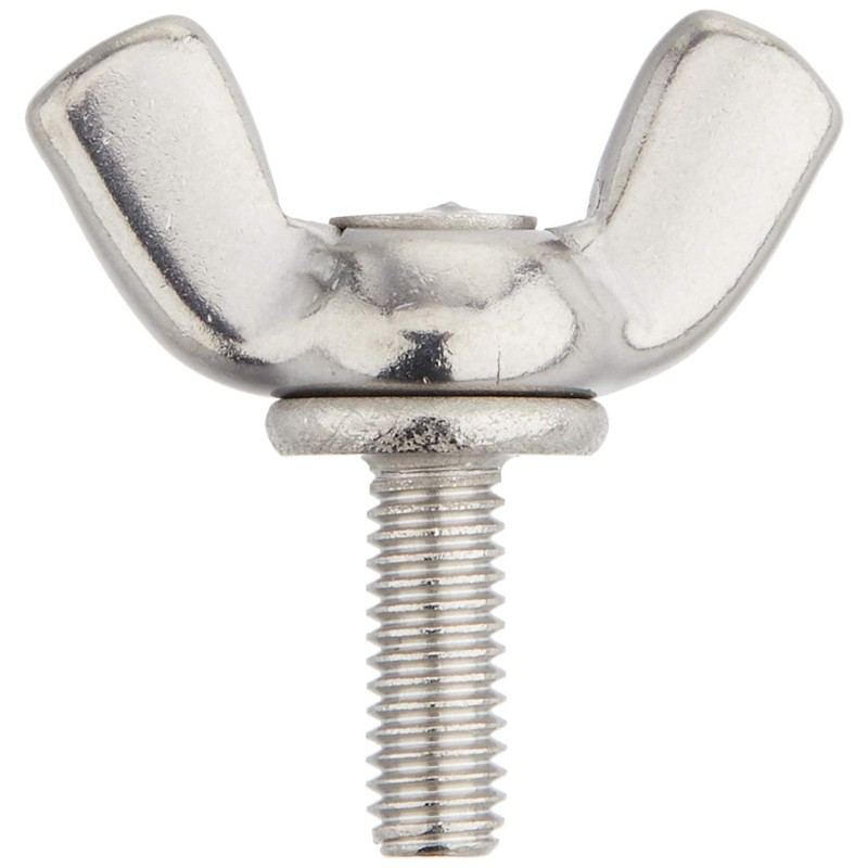 TRUSCO B35-0308 Stainless Steel Forged Butterfly Bolts, M3 x 8,