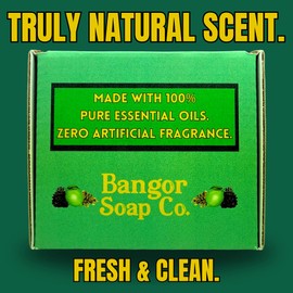 Bangor Soap Co.'s HIGHLAND Truly Natural Tallow, Coconut and Hemp Soap Bars | Bergamot, Patchouli, and Pine (3-Pack)