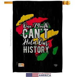Hold Our History Garden House Flags Set Black Lives Matter BLMCelebrates African Americans Heritage Small Decorative Gift Yard Banner Made In USA 28 X 40