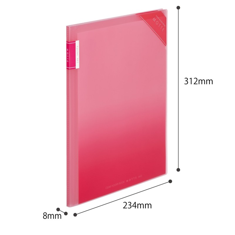 Kokuyo M5710P-6 File Clear Holder Book MOTTE A4 6P Pink